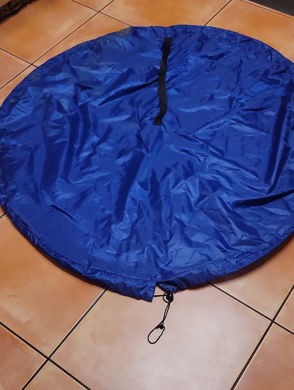Large Blue Drawstring Toy Storage Bag